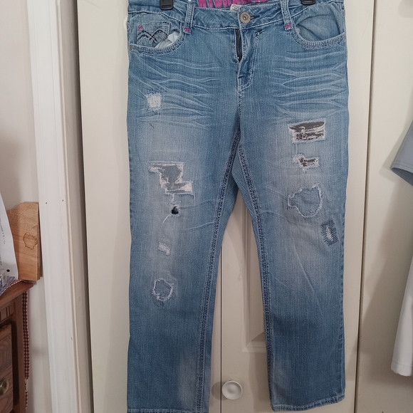Hydraulic Medium Blue Straight Leg Jeans - Picture 1 of 5